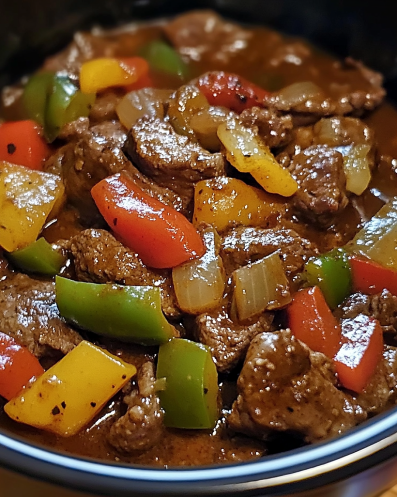 Pepper Steak in a Crock Pot – Tender, Flavorful, and Effortless