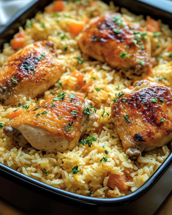 Oven Baked Chicken and Rice