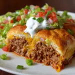 Crescent-Roll Taco Bake