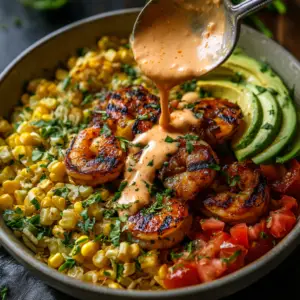 Grilled Shrimp & Avocado Bowl