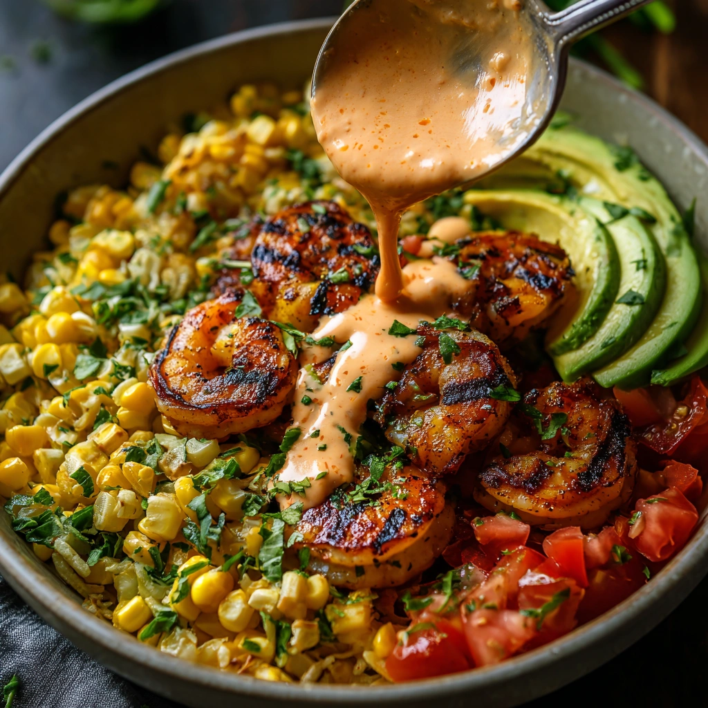 Grilled Shrimp & Avocado Bowl