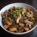 Black Pepper Chicken with Mushrooms