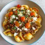 Turkish Pasta with Spiced Beef