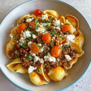 Turkish Pasta with Spiced Beef