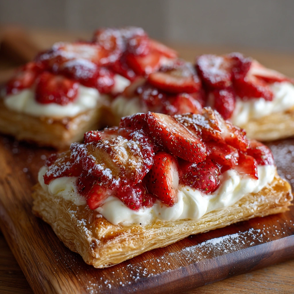 Strawberry Cheesecake Puff Pastry