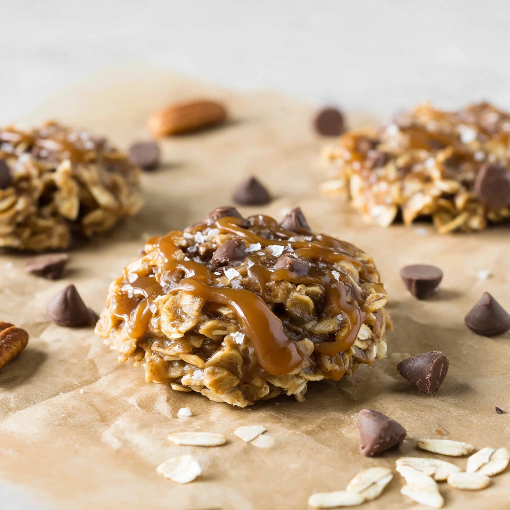 No‑Bake Salted Caramel Cookies