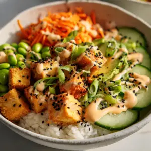 Spicy Salmon Rice Bowl