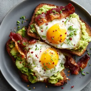Avocado, Bacon & Egg Toasts