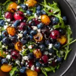 Cranberry Blueberry Salad with Blueberry Balsamic Dressing