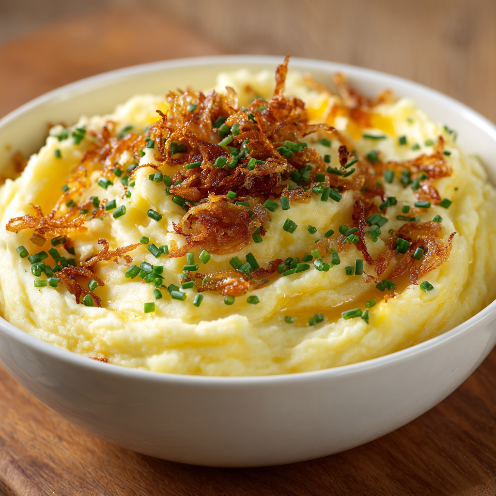 Roasted Garlic Mascarpone Mashed Potatoes
