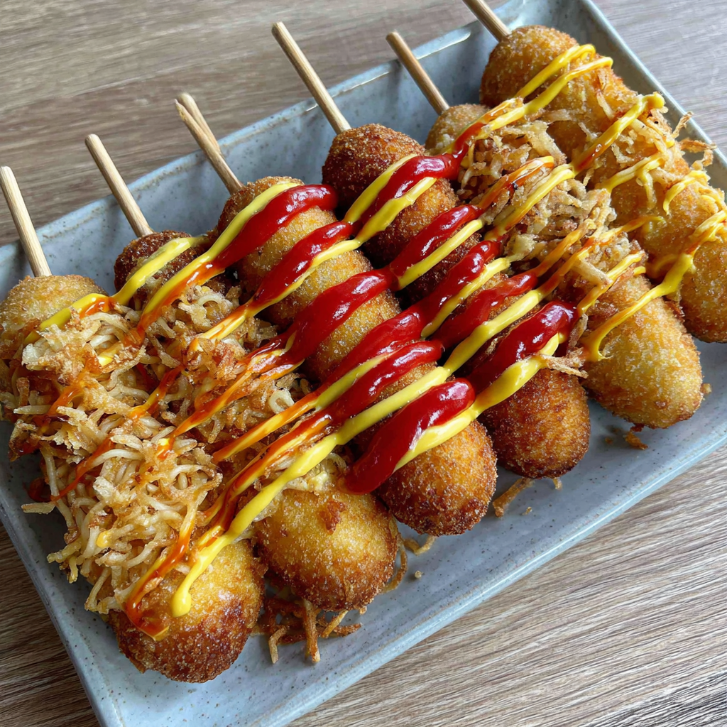 Easy Korean Corn Dog Casserole