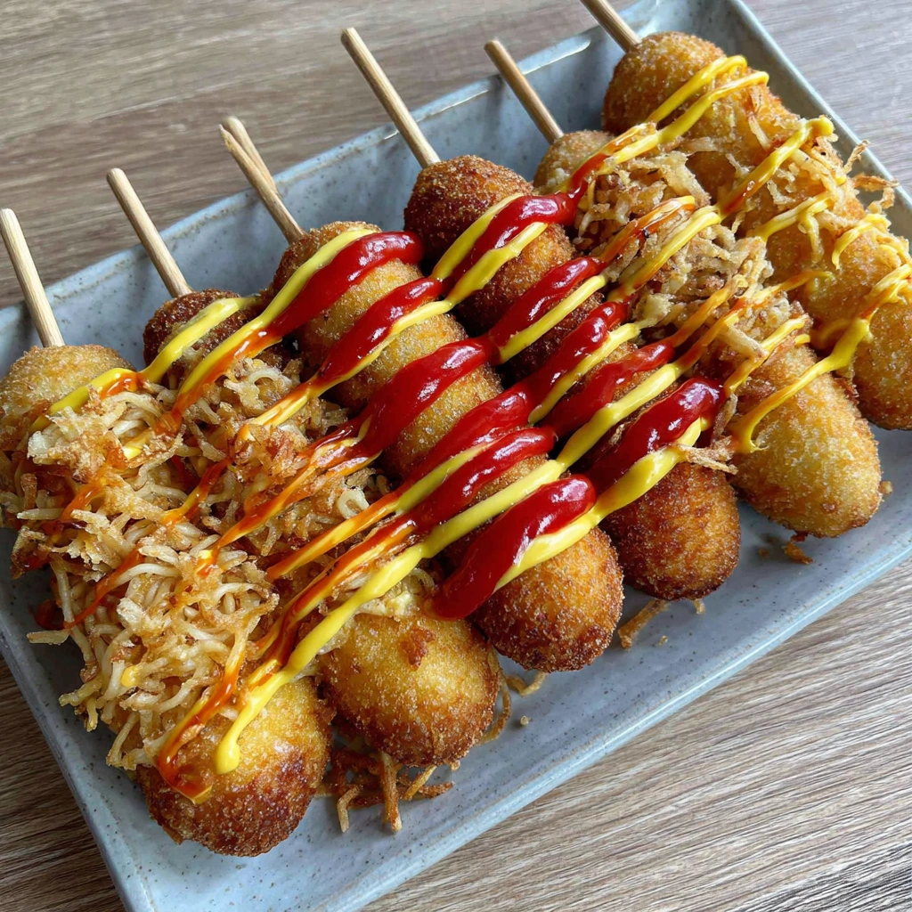 Easy Korean Corn Dog Casserole