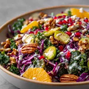 Winter Chopped Salad with White Balsamic Dressing