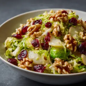 Shaved Brussels & Pear Salad
