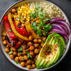 Roasted Chickpea & Avocado Bowl