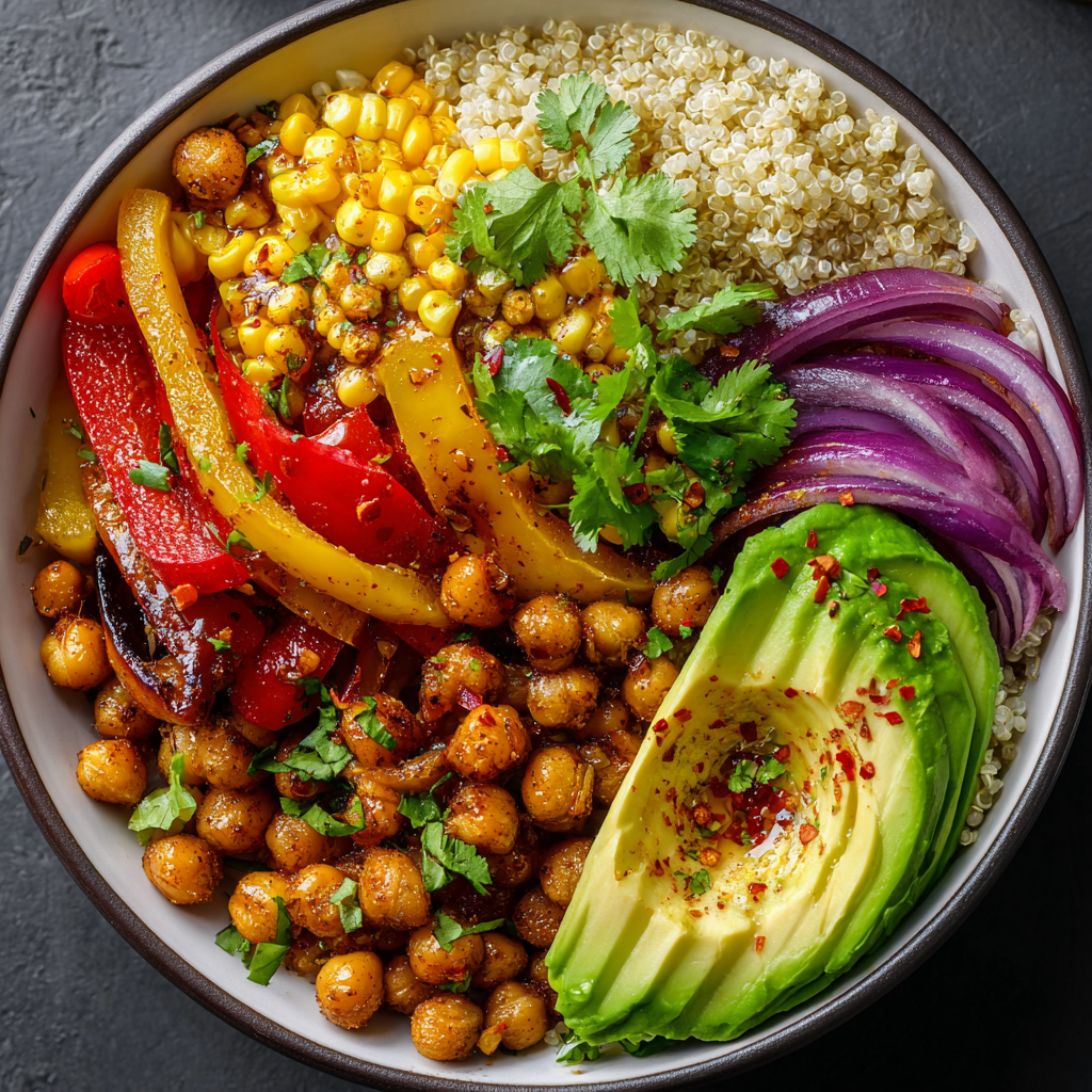 Roasted Chickpea & Avocado Bowl