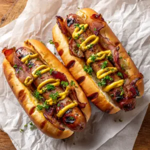 Bacon-Wrapped Hotdogs