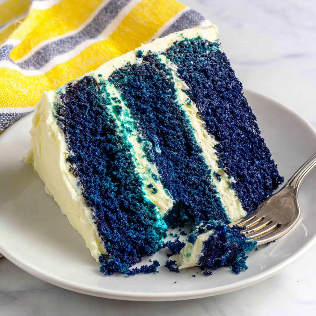 Blue Velvet Vanilla Pound Cake