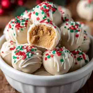 Peanut Butter Snowball Treats