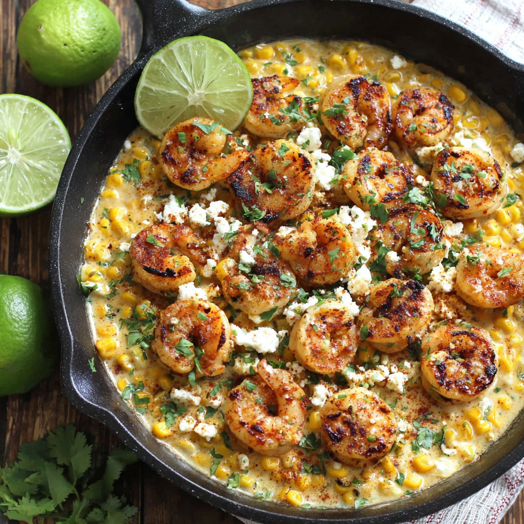 Shrimp & Creamed Corn (One-Pan)