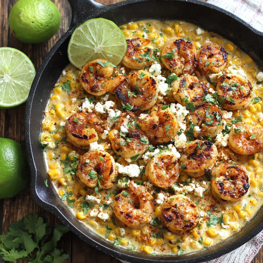 Shrimp & Creamed Corn (One-Pan)