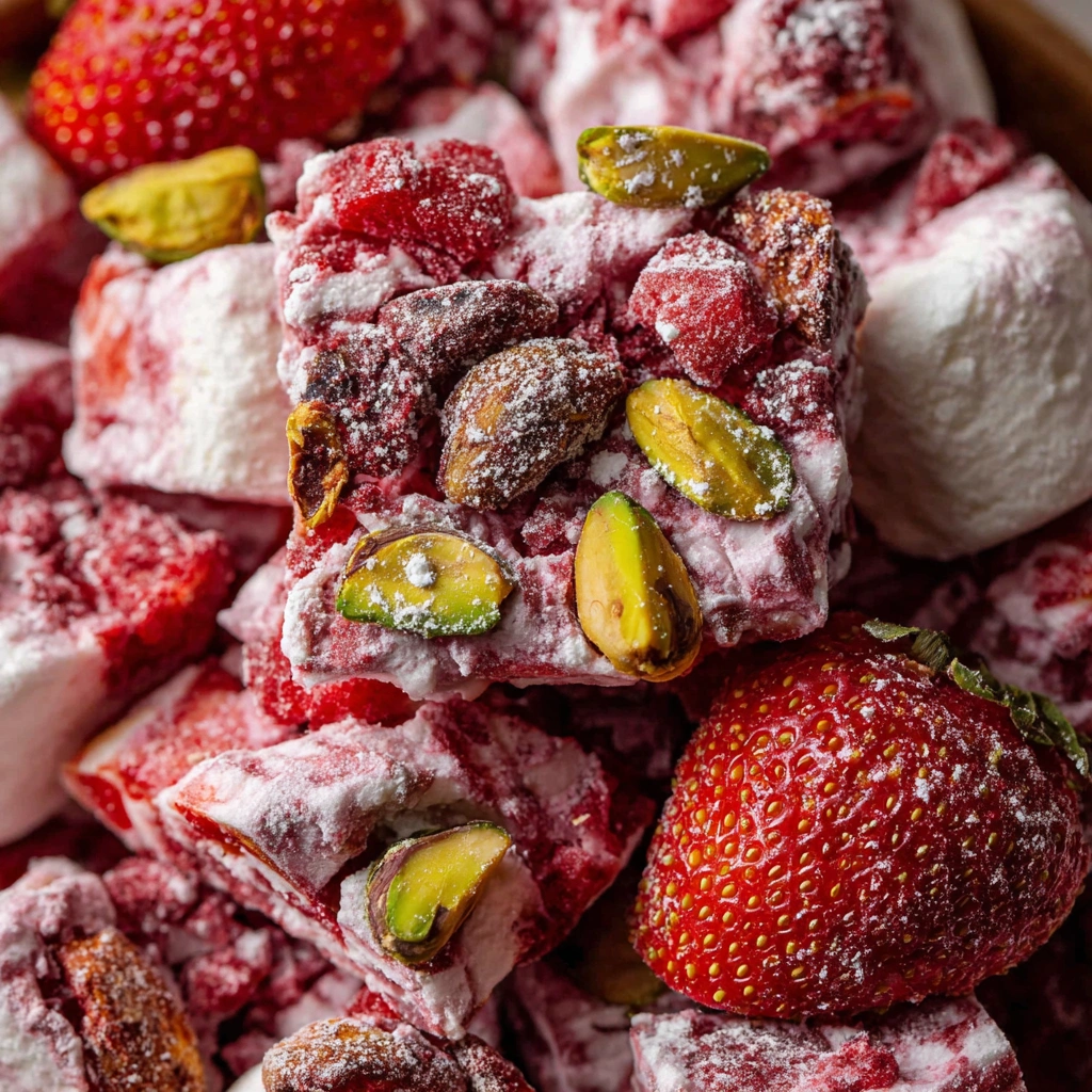 Strawberry Snowflake Crisps