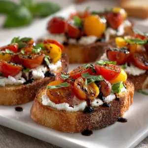 Whipped Ricotta Bruschetta