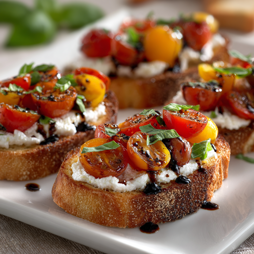 Whipped Ricotta Bruschetta