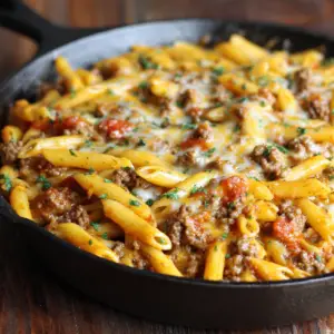Cheesy Ground Beef and Pasta