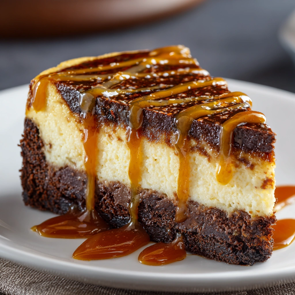 Caramel Brownie Cheesecake Bliss