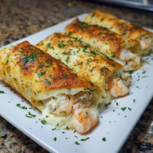Creamy Shrimp Cheese Rolls