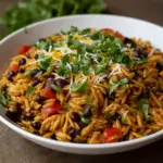 One-Pot Taco Orzo with Black Beans