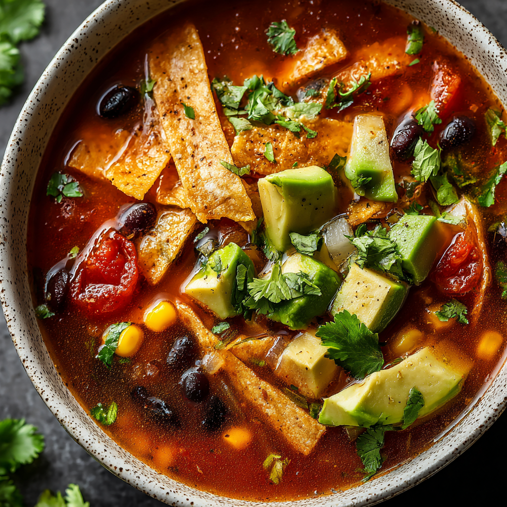 5-Ingredient Slow Cooker Tortilla Soup