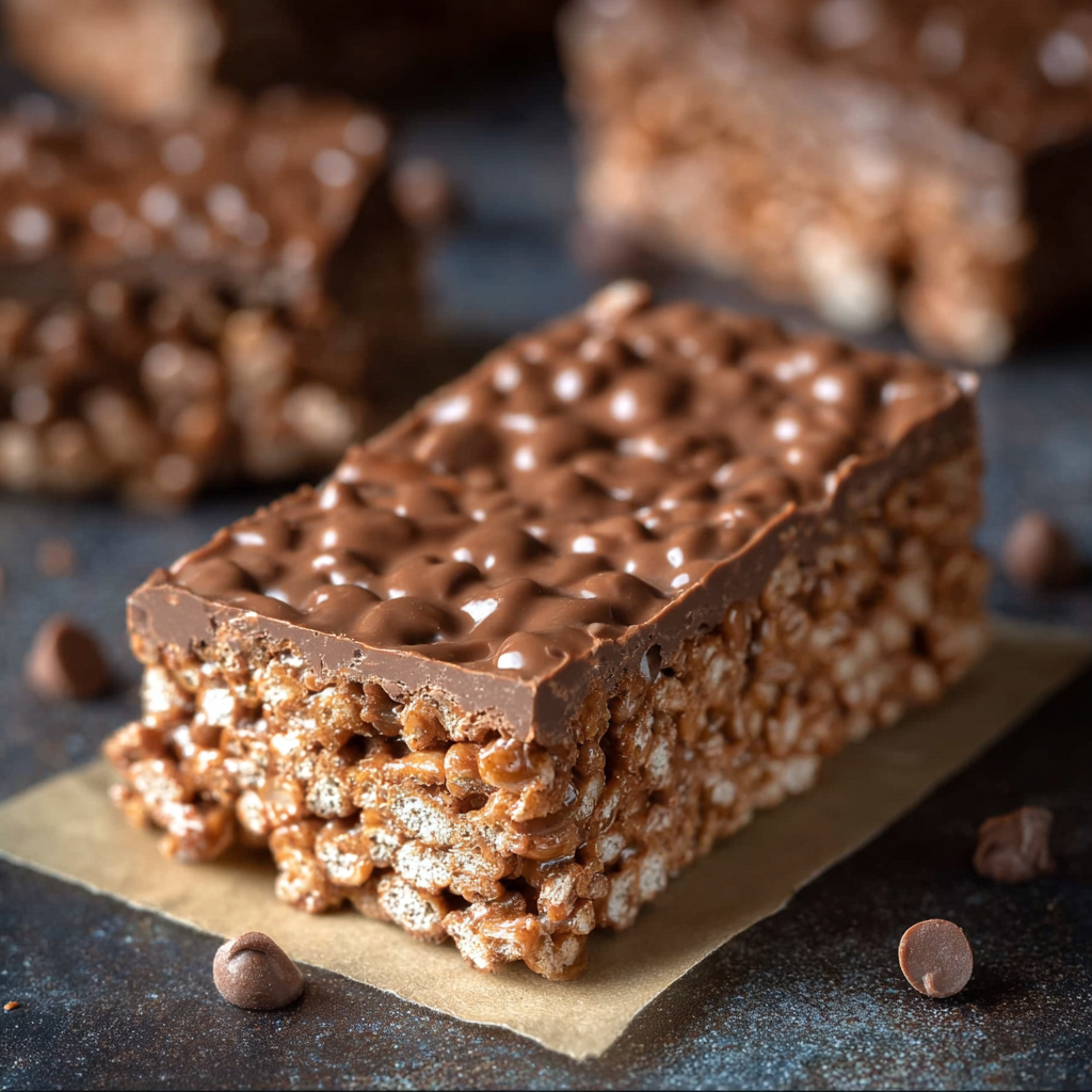 Homemade Chocolate Crunch Bars