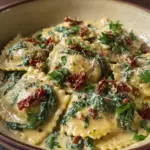 Creamy Tuscan Cheese Ravioli