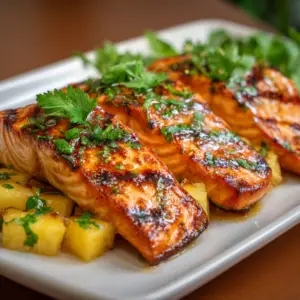 Honey Pineapple Salmon
