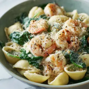 Creamy Spinach Shrimp Shells