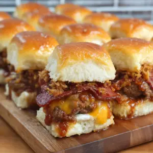 BBQ Cheeseburger Sliders
