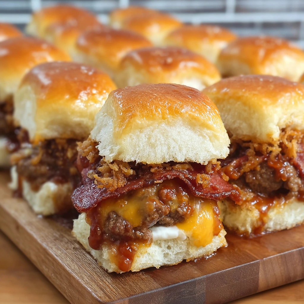 BBQ Cheeseburger Sliders