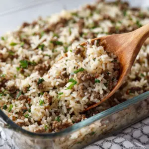 French Onion Beef & Rice
