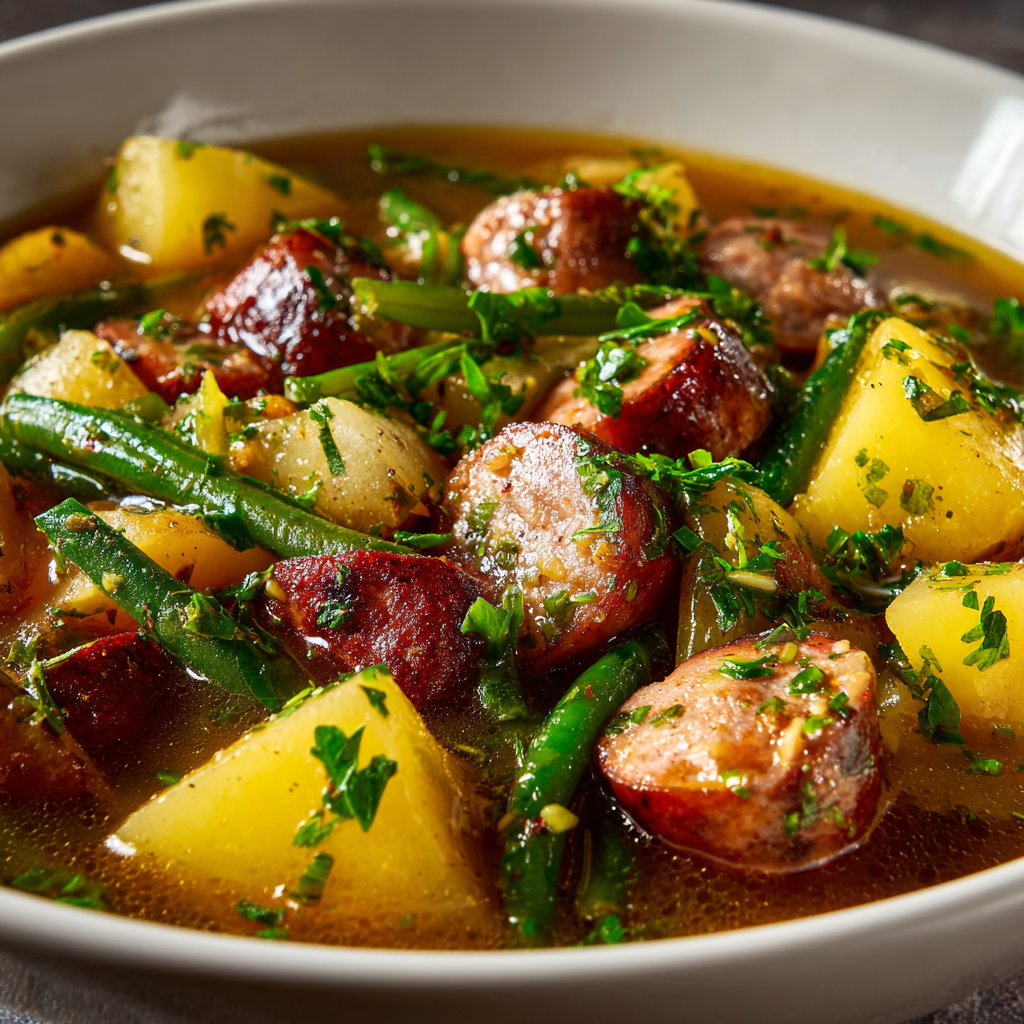 Slow Cooker Sausage & Potato Casserole