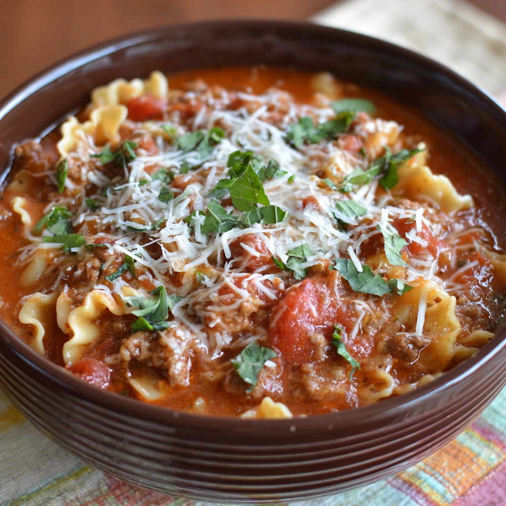 Crock Pot Lasagna Soup