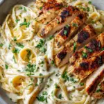 Crispy Lemon Garlic Chicken Spaghetti