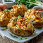 Loaded Cajun Seafood Stuffed Potatoes