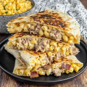 Pulled Pork Mac & Cheese Wraps
