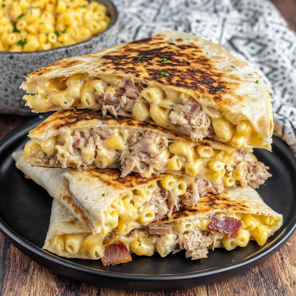 Pulled Pork Mac & Cheese Wraps
