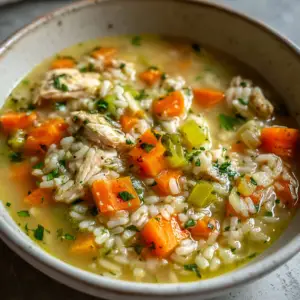 Turkey Rice Soup Bowl (Chicken-Style Comfort Soup)