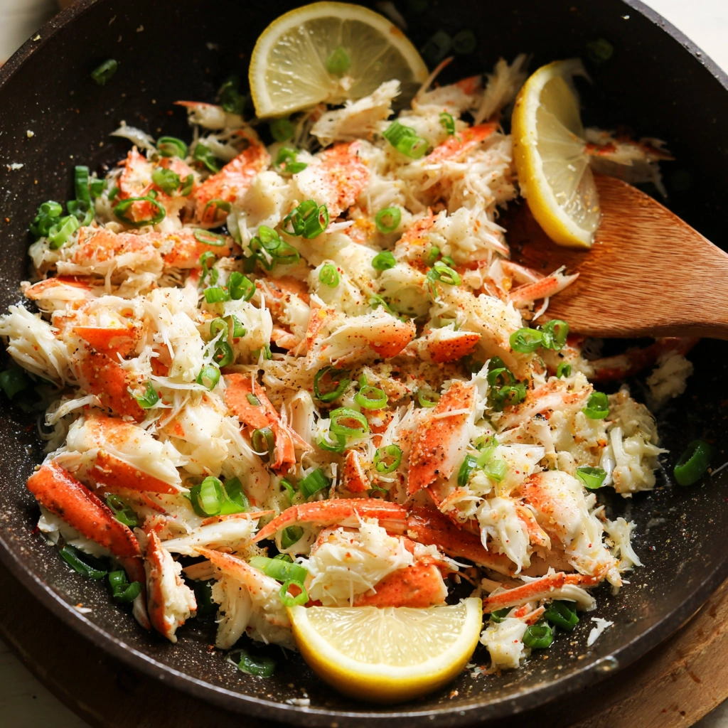 Garlic Butter Sautéed Crab