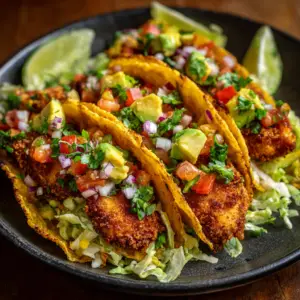 Fried Chicken Corn Tacos