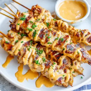 Bang Bang Chicken Skewers